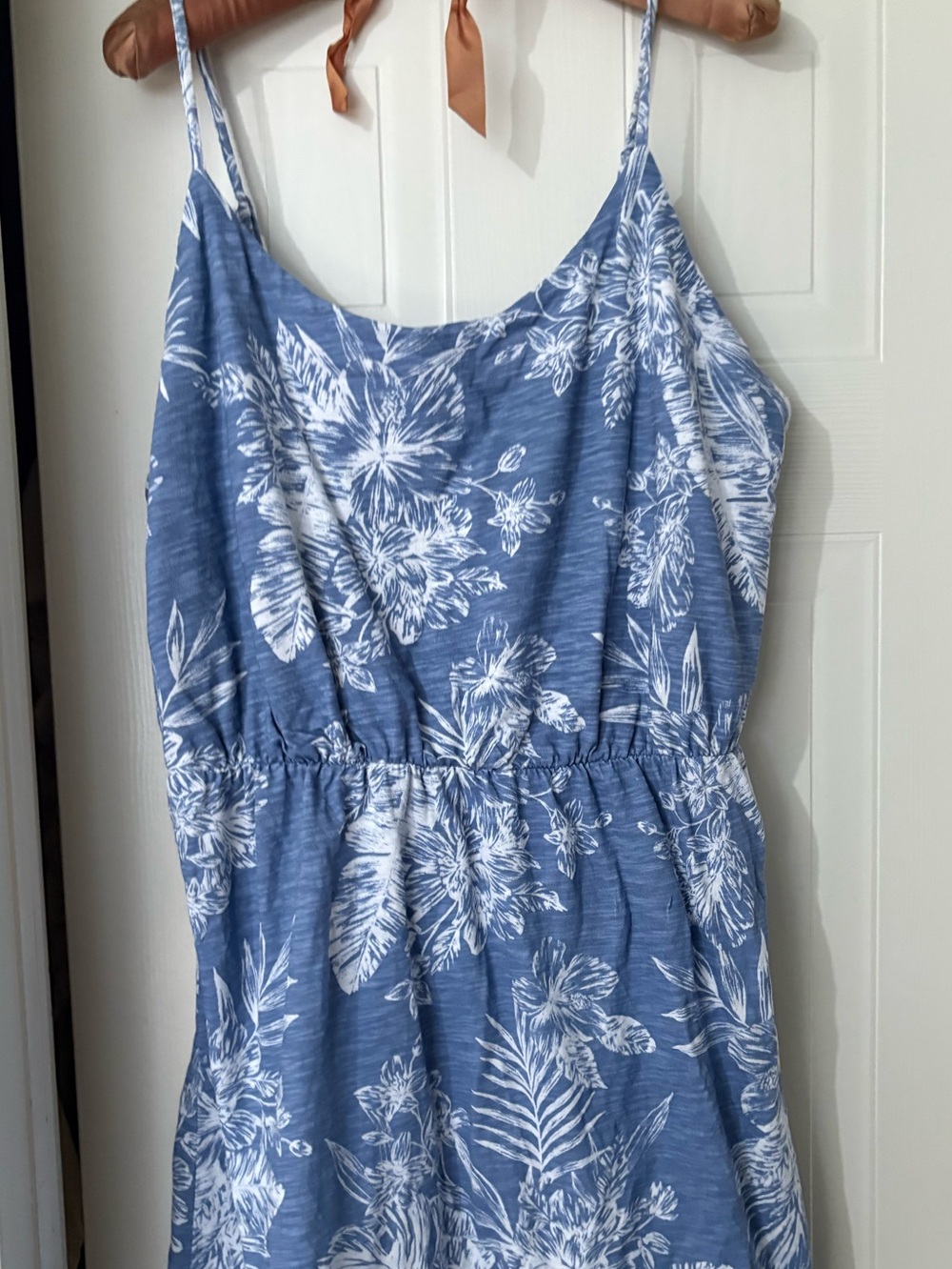 Blue Floral women’s  One-Piece dress